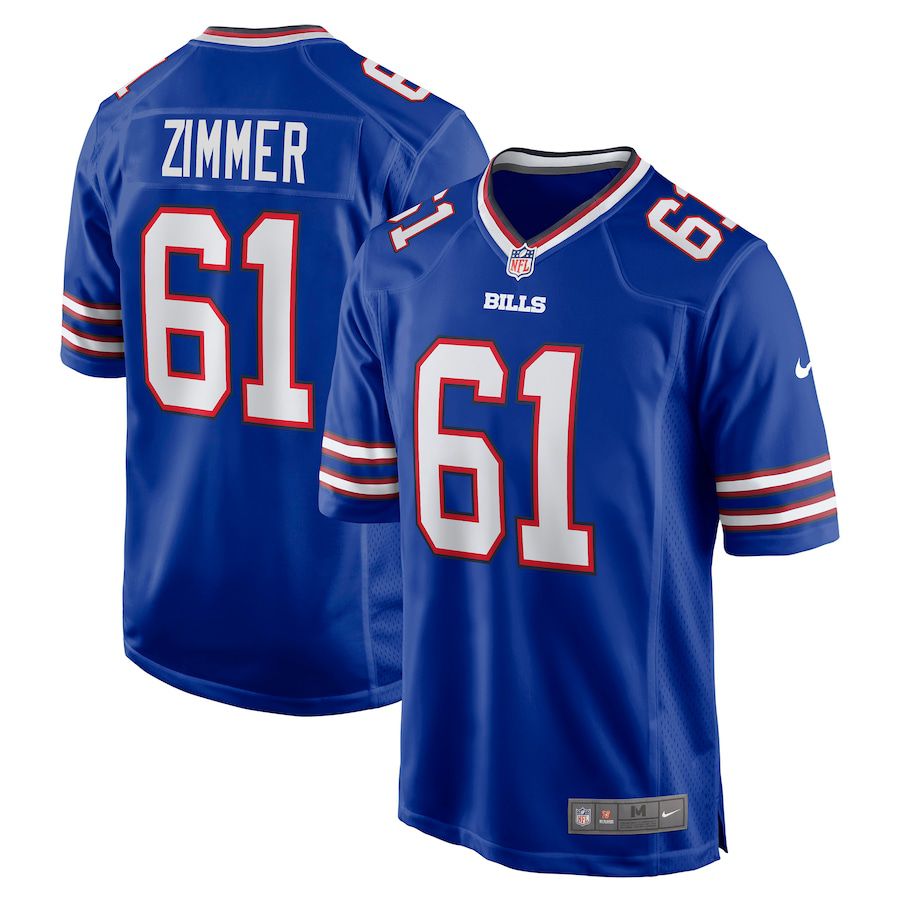 Men Buffalo Bills #61 Justin Zimmer Nike Royal Game NFL Jersey->buffalo bills->NFL Jersey